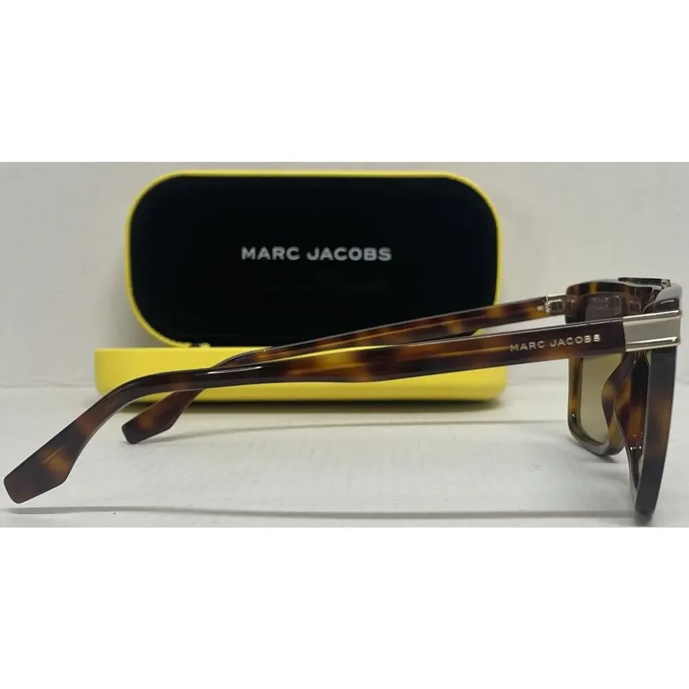 Marc Jacobs MARC 568/S Tortoise Havana Flat-Top Square Sunglasses Brown Gradient